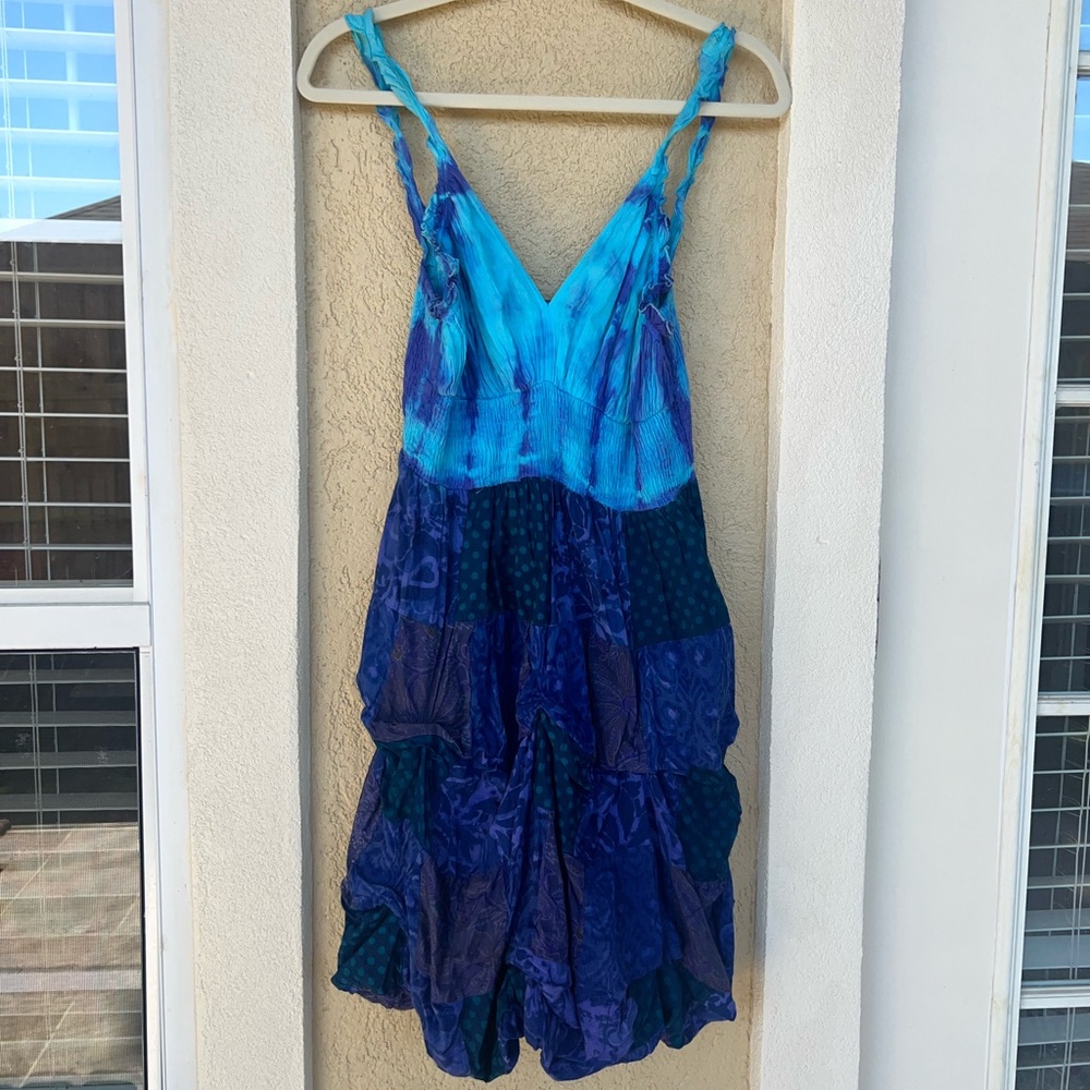 Y2K Fairycore Festival Boho Bubble Mini Sundress/Tunic